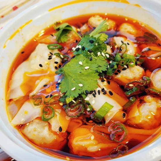 Wonton in Hot Chili Sauce (16 pcs) 红油抄手